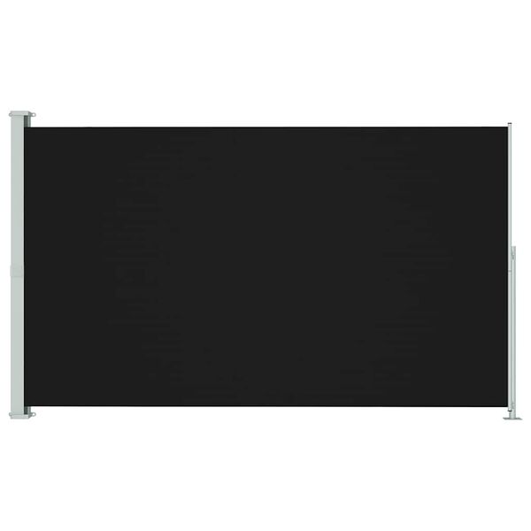 vidaXL Uttrekkbar sidemarkise 180x300 cm svart