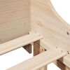 vidaXL Sengeramme uten madrass 75x190 cm heltre furu