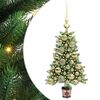 vidaXL Juletre med 150 LED med stativ gr&oslash;nn 65 cm PE