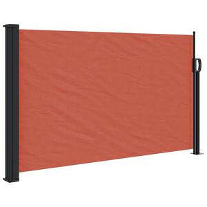 vidaXL Uttrekkbar sidemarkise terrakotta 120x600 cm
