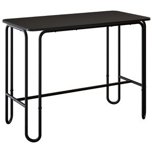 vidaXL Spisebord 100 x 50 x 75 cm Konstruert tre Svart Rektangul&aelig;r
