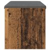 vidaXL Gangbenk med pute Gammelt tre 83 x 38 x 40 cm