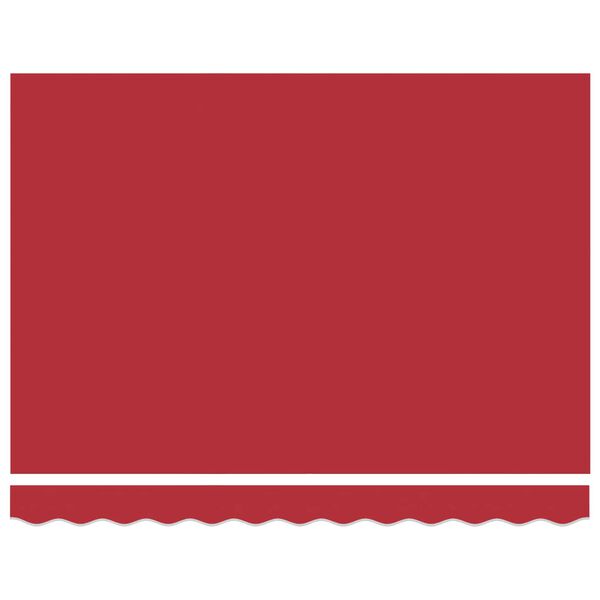 vidaXL Innvendbar Markise R&oslash;d 350 x 250 cm Stoff og Metall