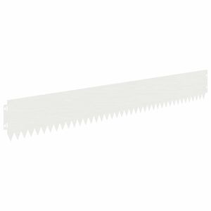 vidaXL Gjerdekant 30 stk. 103 x 15 cm St&aring;l Hvit