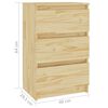 vidaXL Nattbord 40x29,5x64 cm heltre furu