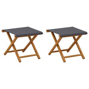 vidaXL Hage Stol 2 pcs Solid Eucalyptus Tre Gr&aring;