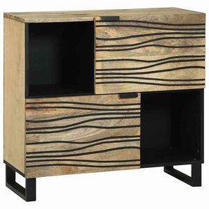 vidaXL Sideboard Brun 80 x 33 x 75 cm heltre mango