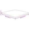 vidaXL Firkantet bordplate 80x80x2,5 cm ubehandlet heltre eik