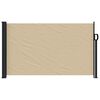 vidaXL Uttrekkbar sidemarkise beige 120x500 cm