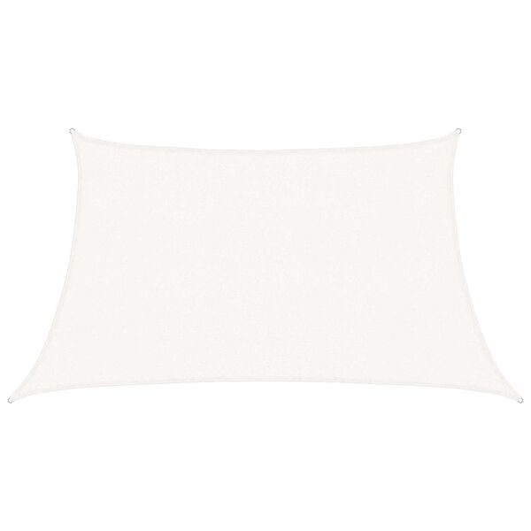 vidaXL Solseil 160 g/m² hvit 3/4x2 m HDPE