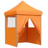 vidaXL Partytelt Oransje 200 x 200 x 306 cm Oxford Stoff