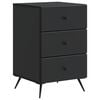 vidaXL Nattbordskap Svart 43 x 41 x 66,5 cm Konstruert tre