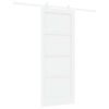 vidaXL Skyved&oslash;r Hvit 83 x 202 cm Heltre furu