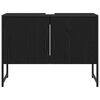 vidaXL Baderomsvaskeskap Svart Eik 80 x 30 x 60 cm Konstruert tre