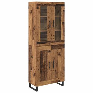 vidaXL H&oslash;yskap 2 stk. Gamle tre 69,5 x 34 x 180 cm Konstruert tre
