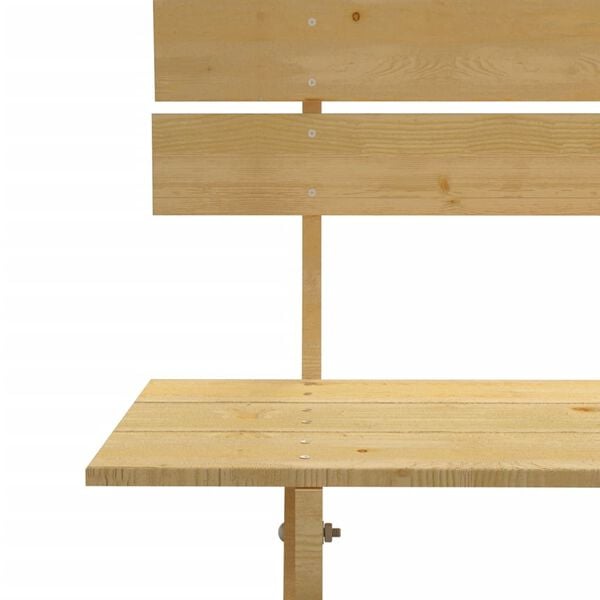 vidaXL Hagebenk 150 cm impregnert furu