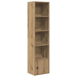 vidaXL Bokhylle artisan eik 31x24x127 cm konstruert tre