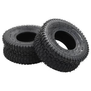vidaXL Trilleb&aring;rdekk og innerslange sett 4 deler 15x6.00-6 4PR gummi