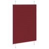 vidaXL Pliss&eacute;gardin Bordeaux R&oslash;d 90x100 cm Stoff Bredde 89,4 cm