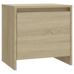 vidaXL Nattbord sonoma eik 45x34x44,5 cm konstruert tre