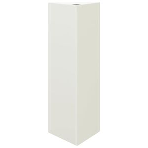 vidaXL Plantekasse hvit trekantet 30x26x75 cm st&aring;l