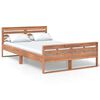 vidaXL Sengeramme heltre teak 120x200 cm