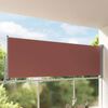 vidaXL Uttrekkbar sidemarkise 120x300 cm brun
