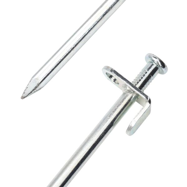 vidaXL Teltplugger 24 stk 30 cm 8 mm galvanisert st&aring;l