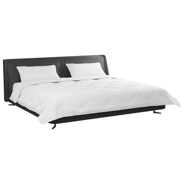 vidaXL Dyne med Puter med pute 3 pcs Hvit Mikrofiber og Dunfjær