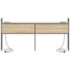 vidaXL Oppbevaringshodegjerde med Ladeplass Sonoma eik 200 cm