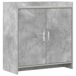 vidaXL Serviesskap Betonggr&aring; 72 x 36 x 80 cm Konstruert tre