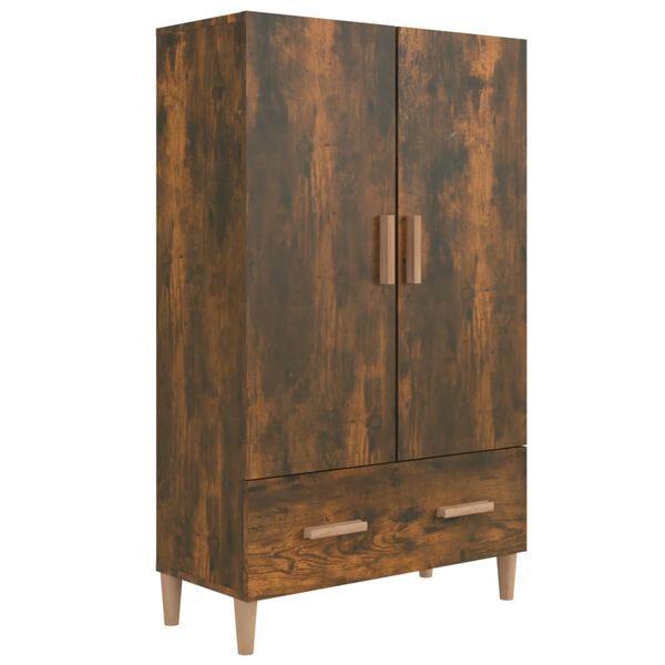 vidaXL Highboard r&oslash;kt eik 70x31x115 cm konstruert tre
