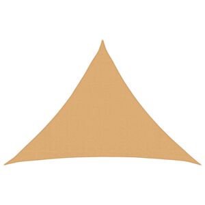 vidaXL Solseil sand 7 x 5 x 5 m HDPE