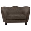 vidaXL Hundesofa brun 66x43x40 cm plysj