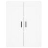 vidaXL Highboard hvit 69,5x34x180 cm konstruert tre