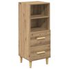 vidaXL Serviesskap artisan eik 34 x 34,5 x 90 cm Konstruert tre