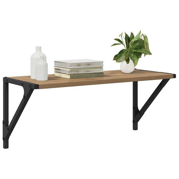 vidaXL Vegghyller 2 pcs Artisan Eik 60 x 25 x 25,5 cm Konstruert tre