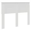 vidaXL Hodegavl Hvit 120 cm Konstruert tre