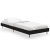 vidaXL Sengeramme svart 75x190 cm konstruert tre