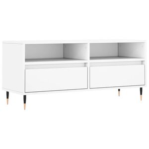 vidaXL TV-benk hvit 100x34,5x44,5 cm konstruert tre