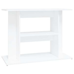 vidaXL Akvariumstativ hvit 80x35x60 cm konstruert tre