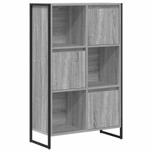 vidaXL Bokskap 68 x 30 x 108.5 cm Konstruert tre Gr&aring; Sonoma
