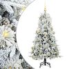 vidaXL Kunstig sammensatt juletre med 150 LED Hvit 150 cm PE og PVC