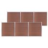 vidaXL Hagegjerde WPC 1045x186 cm brun