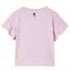 T-skjorte for barn med volangermer lilla 116