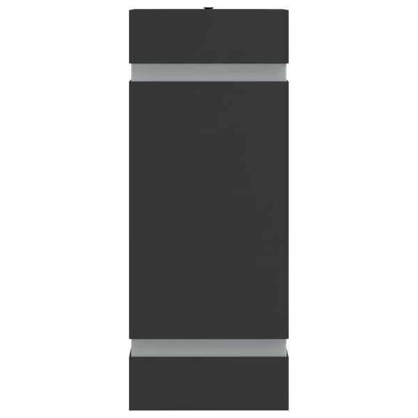 vidaXL Veggmontert utelamper 2 stk svart rustfritt st&aring;l