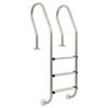 vidaXL Bassengstige 3 trinn rustfritt st&aring;l 304 120 cm