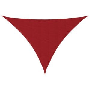 vidaXL Solseil oxfordstoff trekantet 2,5x2,5x3,5 m r&oslash;d