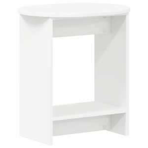 vidaXL Sidetabell Hvit 50 x 39,5 x 55 cm Konstruert tre