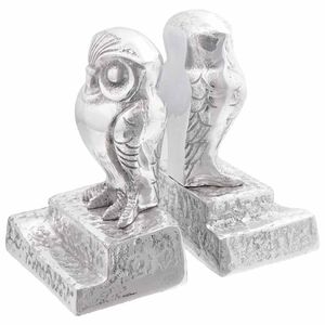 vidaXL Bokst&oslash;tter 2 pcs s&oslash;lv 12 x 9 x 19 cm Aluminium